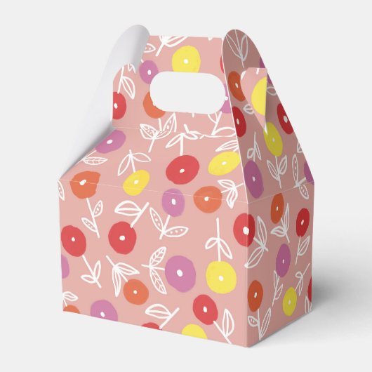 Ballotins Enfants modernes peach modèle floral (Verso)