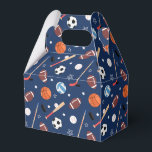 Ballotins Enfants Motif d'équipement sportif sur Blue Annive<br><div class="desc">Ce motif d'équipement sportif amusant pour enfants a des balles de football, des balles de football, des balles de baseball, des balles de volley, des bâtons et des chaussettes de hockey, et des chauves-souris de baseball. L'équipement sportif a un arrière - plan de bleu foncé. Il fait un grand ajout...</div>