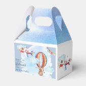 Ballotins Enfants Vintage Aviation Anniversaire Merci de fêt (Arrière)