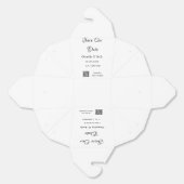 Ballotins Enregistrez la date code QR simple minimal détails (Déplié)