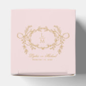 Ballotins Enveloppe Mariage rose et or (Haut)
