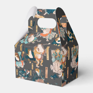 Ballotins Estampe japonaise de grenouille sur bois Kuniyoshi