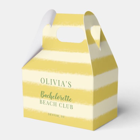 Ballotins Été jaune et vert pour une future mariée (Verso)