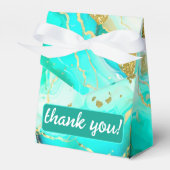 Ballotins Ethereal Elegance Turquoise Geode Inspiré Mariage (Verso)