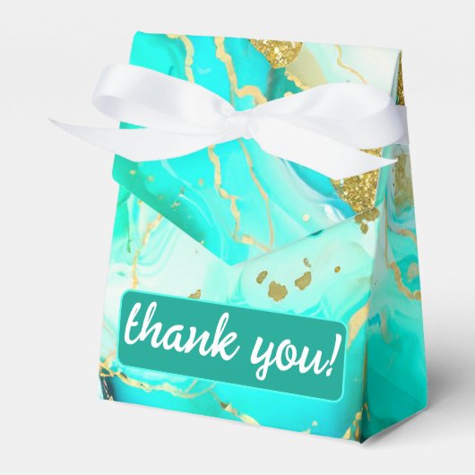 Ballotins Ethereal Elegance Turquoise Geode Inspiré Mariage (Verso)