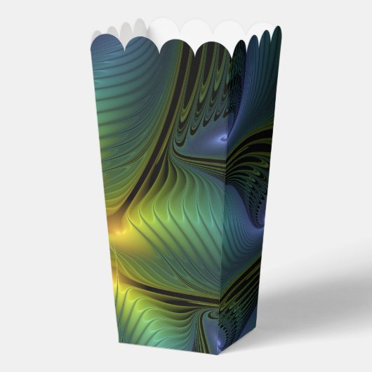 Ballotins Etoile Abstraite, Bleu brillant Vert Or Fractal Ar (Recto)