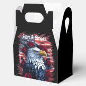 Ballotins Étoiles & Bandes Roses de la Liberté Drapeau Améri (Ouvert)