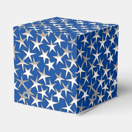 Ballotins Étoiles d'argent sur bleu cobalt (Arrière)