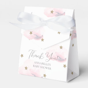 Ballotins Etoiles d'or et Baby shower de nuages roses