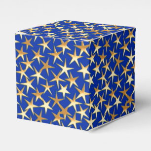 Ballotins étoiles or sur bleu cobalt