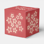 Ballotins Étoiles rouges personnalisées | Boîte personnalisé (Arrière)