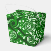 Ballotins Étoiles vertes et tourbillons Motif Sortir Balloti (Arrière)