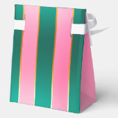 Ballotins Étonnant rose et vert rayures modernes (Verso)