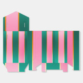 Ballotins Étonnant rose et vert rayures modernes (Déplié)