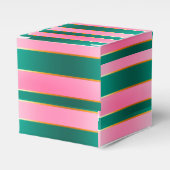 Ballotins Étonnant rose et vert rayures modernes (Verso)