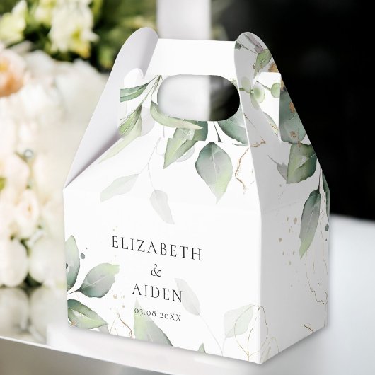 Ballotins Eucalyptus, Blanc, Verdure, Mariage