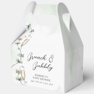 Ballotins Eucalyptus Brunch Champagne Baby shower de jardin