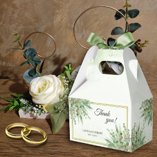 Ballotins Eucalyptus Mariage de feuillage vert or