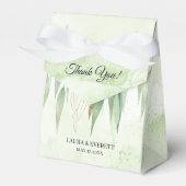 Ballotins Eucalyptus Mariage de feuillage vert or (Verso)