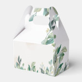 Ballotins Eucalyptus Ours Aquarelle Script Baby shower Garço (Arrière)