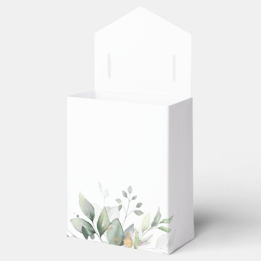 Ballotins Eucalyptus Verdure Or Feuilles mariage élégant (Ouvert)