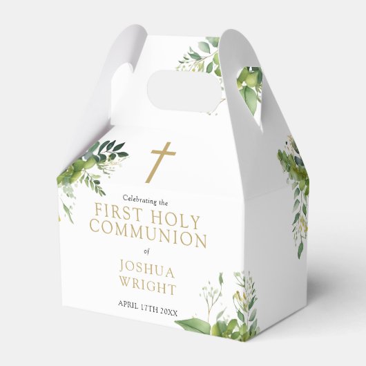 Ballotins Eucalyptus Verdure Première Communion Sainte (Verso)