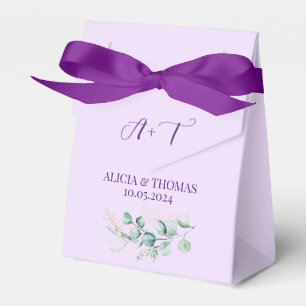 Ballotins Eucalyptus violet LilacMariage Initiales botanique