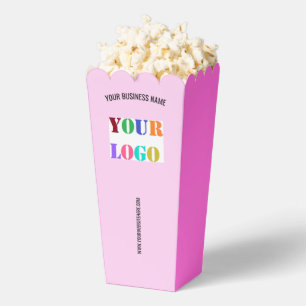 Ballotins Exemple de boîtes de pop-corn avec texte de logo m