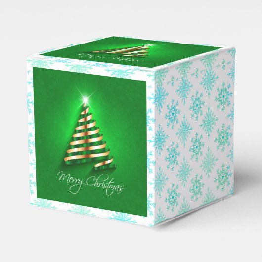 Ballotins Exquisite Merry Christmas Classic Favor Box (Verso)