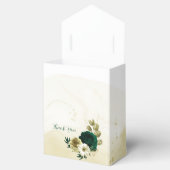 Ballotins Extraordinaire vert émeraude fleurs d'or mariage (Ouvert)