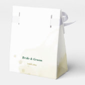 Ballotins Extraordinaire vert émeraude fleurs d'or mariage (Arrière)