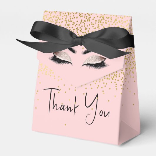 Ballotins Eyelashes avec Parties scintillant or (Verso)