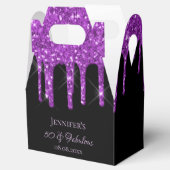 Ballotins Fabuleux anniversaire noir violet parties scintill (Ouvert)