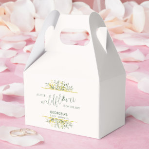 Ballotins Faire-part de Baby Shower 'Cadre Doré Rustique Fle