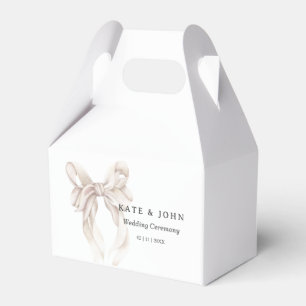 Ballotins Faire-part de mariage élégant à nœud papillon Mini