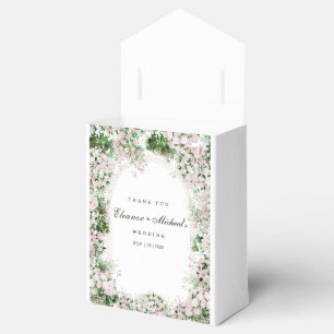 Ballotins Faire-part de mariage romantique aux fleurs roses