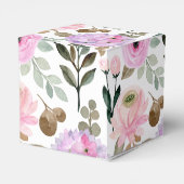 Ballotins Faire personnalisé pour la douche nuptiale aquarel (Arrière)