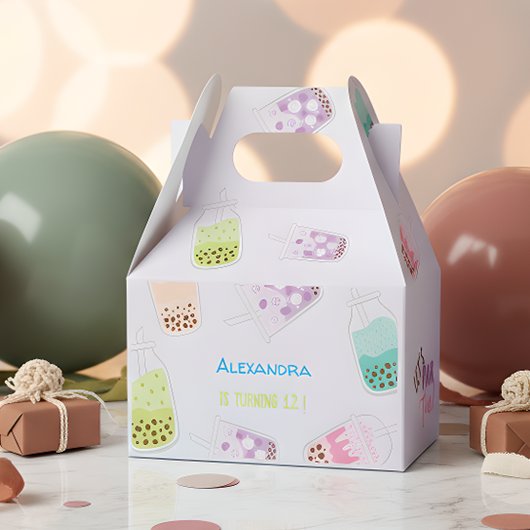 Ballotins Faisons l'anniversaire du thé bobba à thé