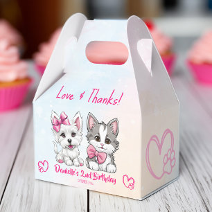 Ballotins Faisons pawty rose mignon chiot et petit anniversa