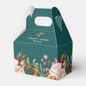 Ballotins Fall Teal Watercolor Terracotta Floral wedding (Verso)