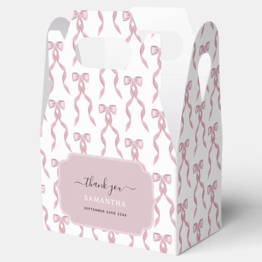 Ballotins Fancy Aquarelle Bow rose Anniversaire (Ouvert)