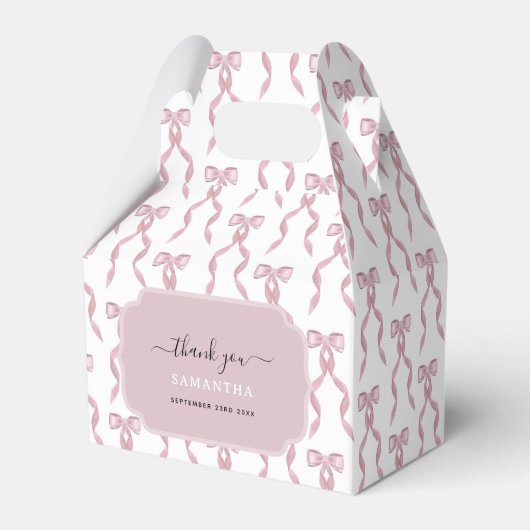 Ballotins Fancy Aquarelle Bow rose Anniversaire (Verso)