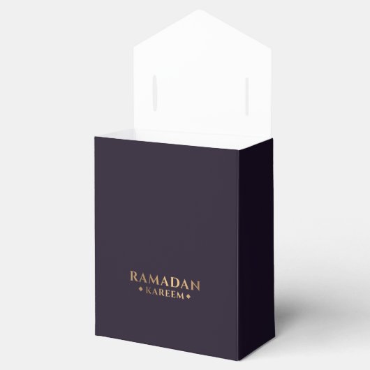 Ballotins Fancy violet et or Ramadan Kareem Cadeau (Ouvert)