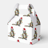 Ballotins Fantaisie Noël Raccoon Santa Hat Noël Lumières (Verso)