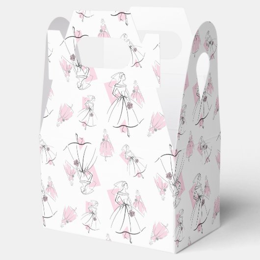 Ballotins Fashion Bride Groupe rose multi ballotin (Ouvert)