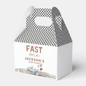 Ballotins Fast One Racing Car Blue Boy 1er anniversaire Bien (Verso)