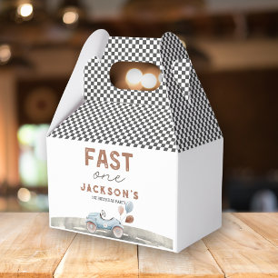 Ballotins Fast One Racing Car Blue Boy 1er anniversaire Bien