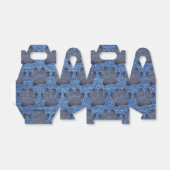 Ballotins Faux Denim Jeans Empreinte de patte de chien (Déplié)