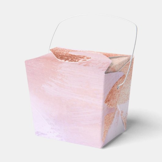 Ballotins Faux Foil Rose Gold et Serenity Paint Texture (Verso)