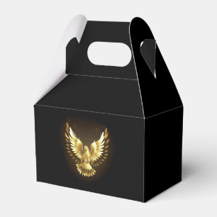Ballotins Faux Gold Foil Peace Dove en noir